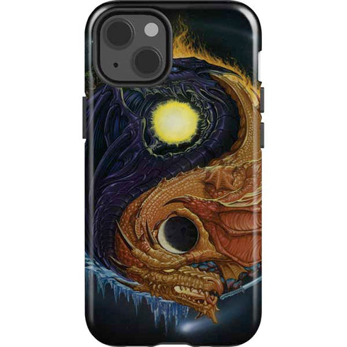 Yin Yang Dragon by Ed Beard Jr iPhone 15 Impact Case